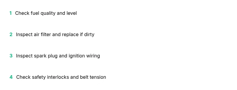 Checklist: diagnosing John Deere mower problems