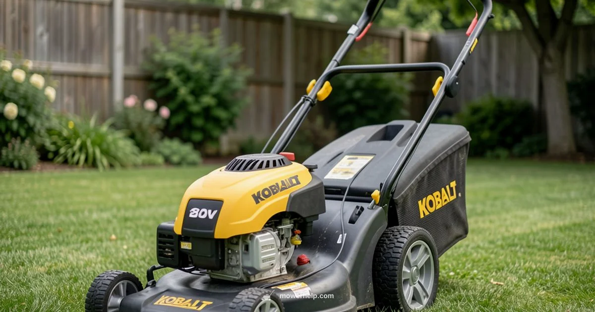 Kobalt 80V Mower - Mower Help