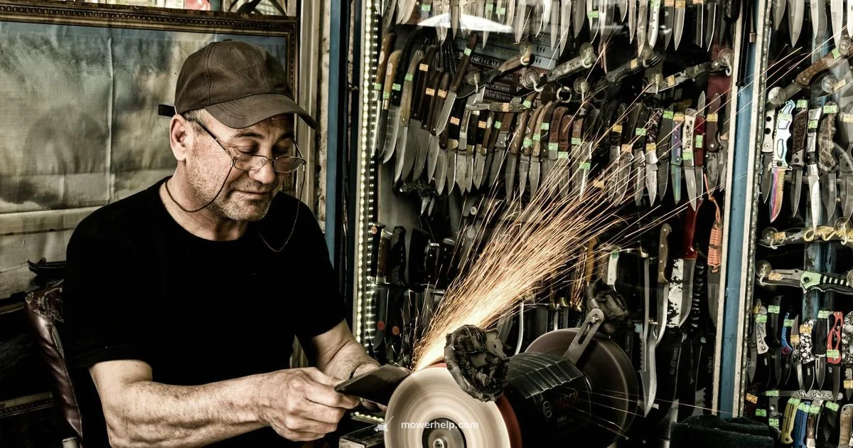 Blade Sharpening with File Blade Sharpening with File - Mower Help