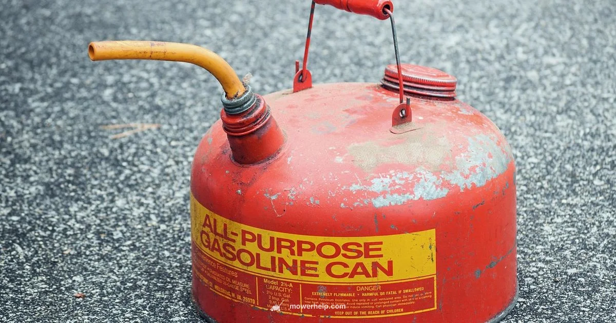 Safe Gas Disposal Safe Gas Disposal - Mower Help